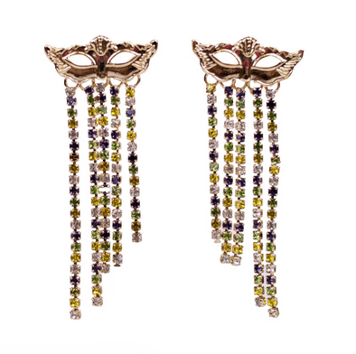 Krewe Ball Mask Earrings