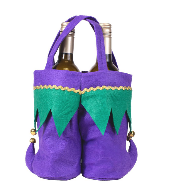Jester Boots Wine Gift Tote