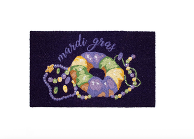 King Cake Love Coir Doormat