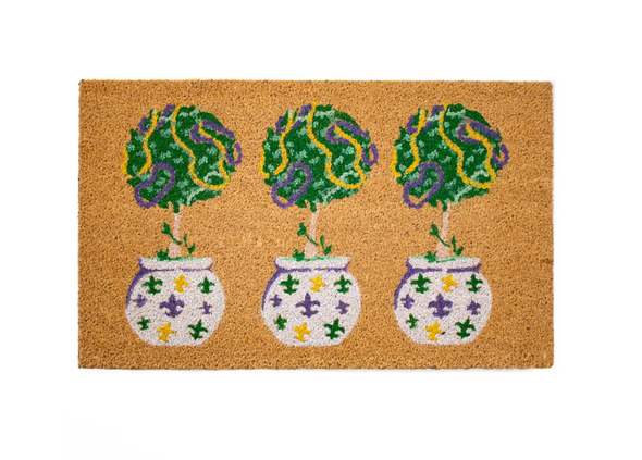 Mardi Topiary Coir Doormat