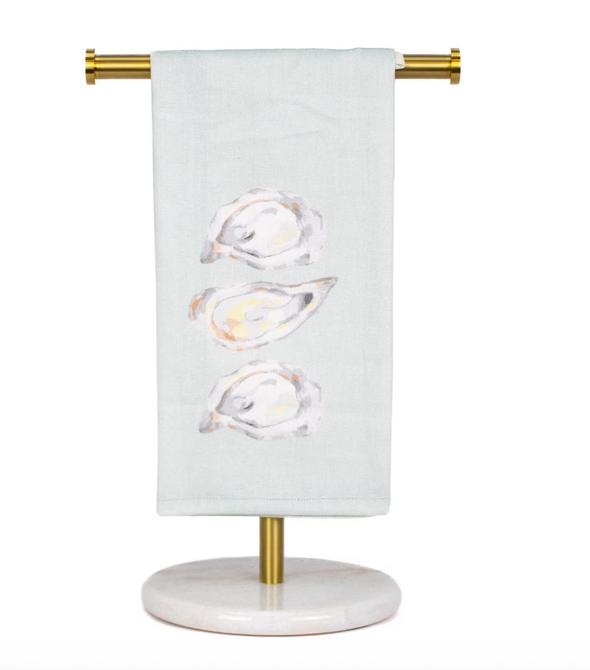 Watercolor Oyster Hand Towel