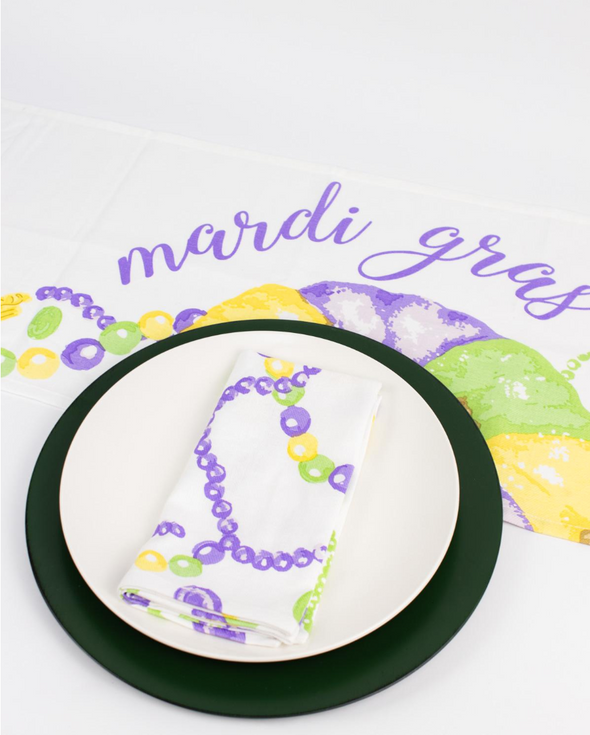Mardi King Cake Table Runner