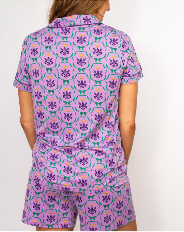 Mardi Bow Sleep Top And Pants S-2XL (SOLD SEPARATELY)