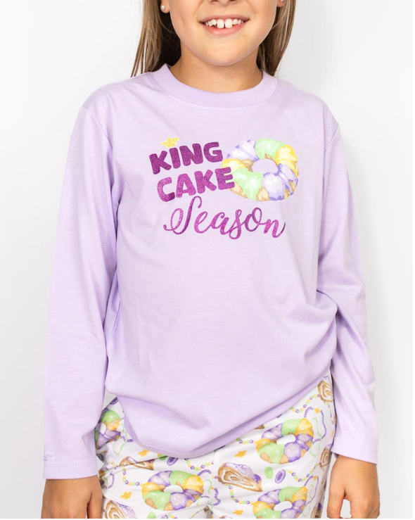 Youth King Cake Season Long Sleeve Tee