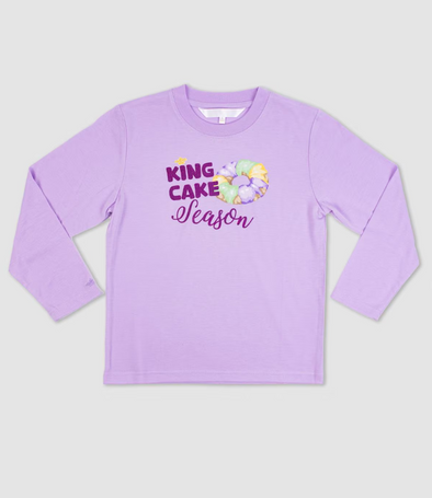 Youth King Cake Season Long Sleeve Tee