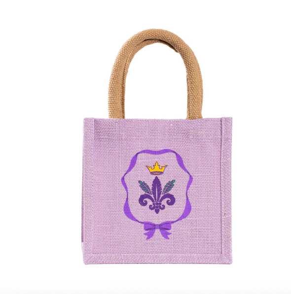 Mardi Gras Petite Gift Tote Bag in 3 Options 7x7x5