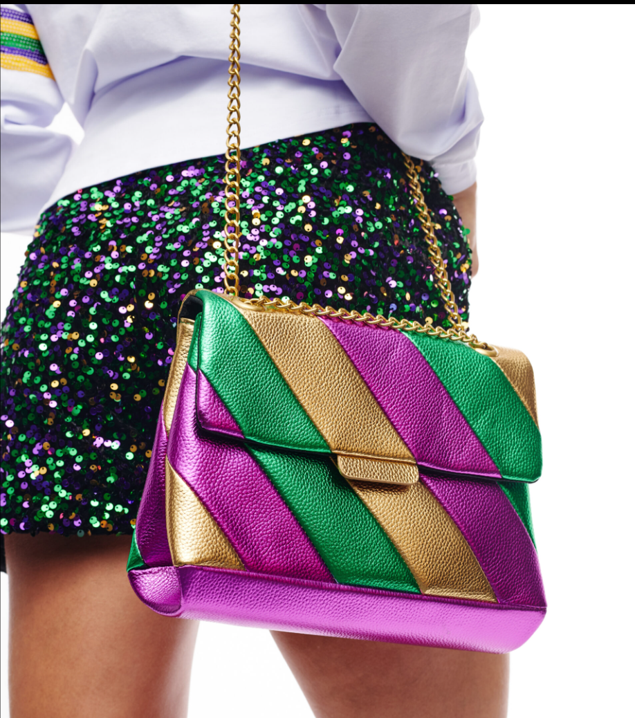 Mardi Gras Metallic Stripe Purse – NOLA BOO