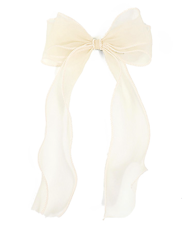 Sheer Bow Hair Clip In 3 Colors
