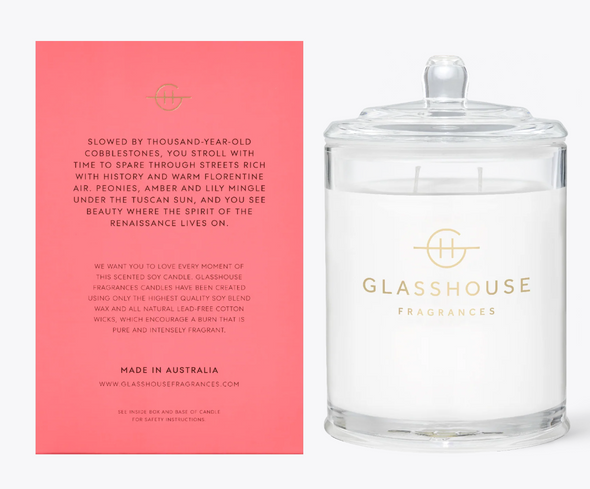 Glasshouse Forever In Florence Soy Candles