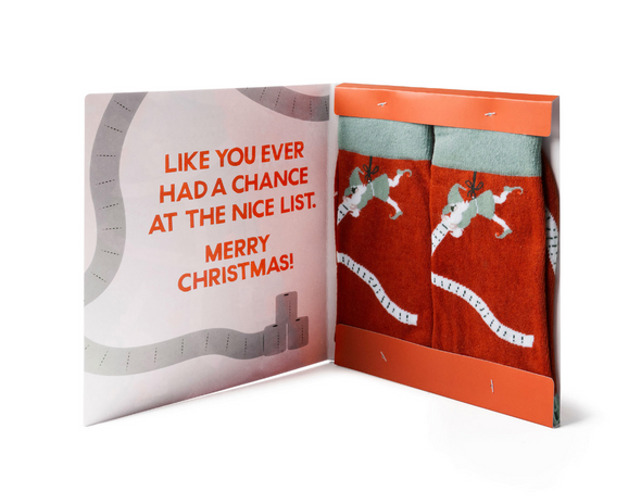 Two Left Feet Holiday Gift Card and Sock Set In 6 Options