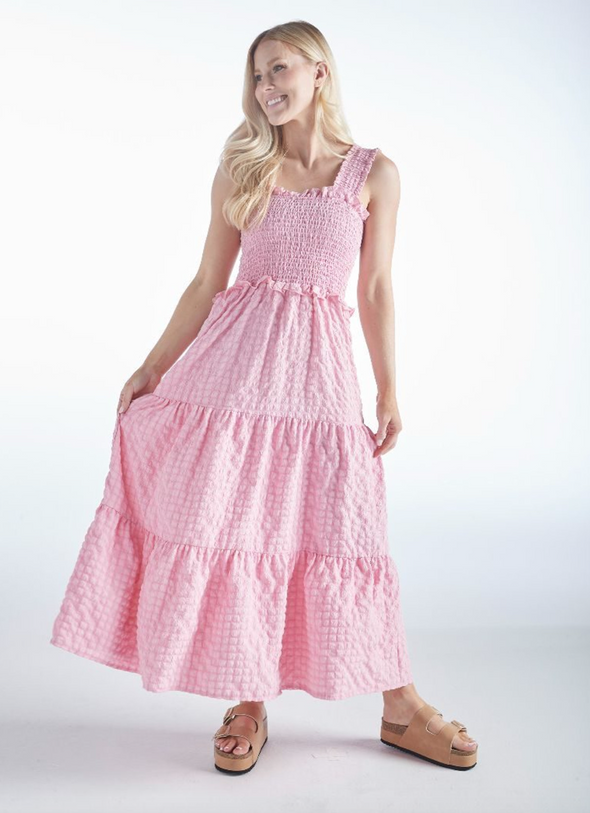 Textured Maxi Dress In 3 Colors (S-XXL)