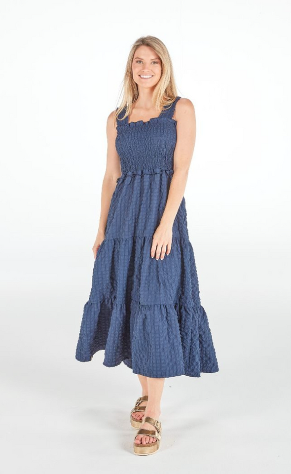 Textured Maxi Dress In 3 Colors (S-XXL)