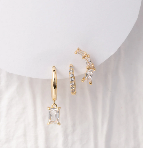 Tillis Huggies Earring Set