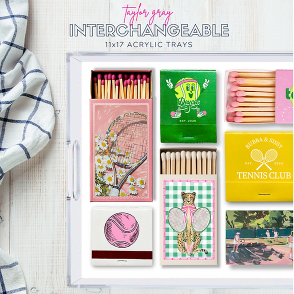 Themed Acrylic Tray INSERTS ONLY in 2 Sizes