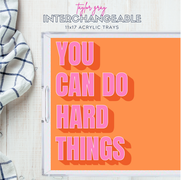 Themed Acrylic Tray INSERTS ONLY in 2 Sizes