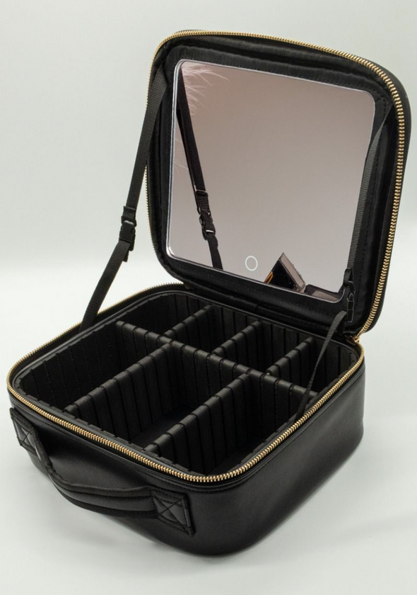 Makeup Travel Case With Mirror LED Light In 4 Colors