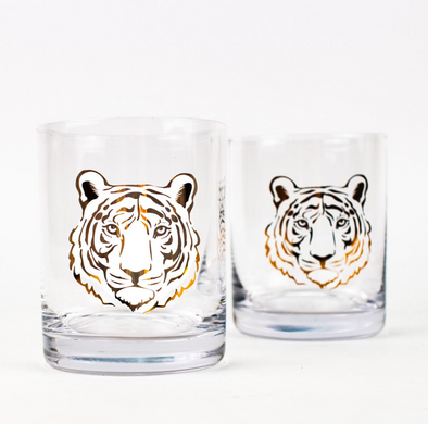 Tiger Rocks Glass Gift Set (set of 2)