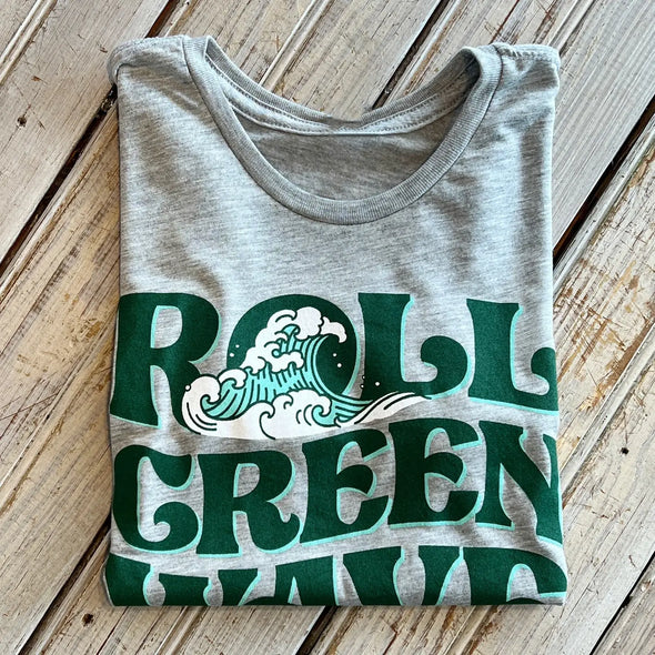 Tulane Roll Green Wave Crop Top