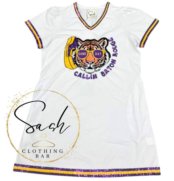 Callin Baton Rouge Tiger Sequin Dress