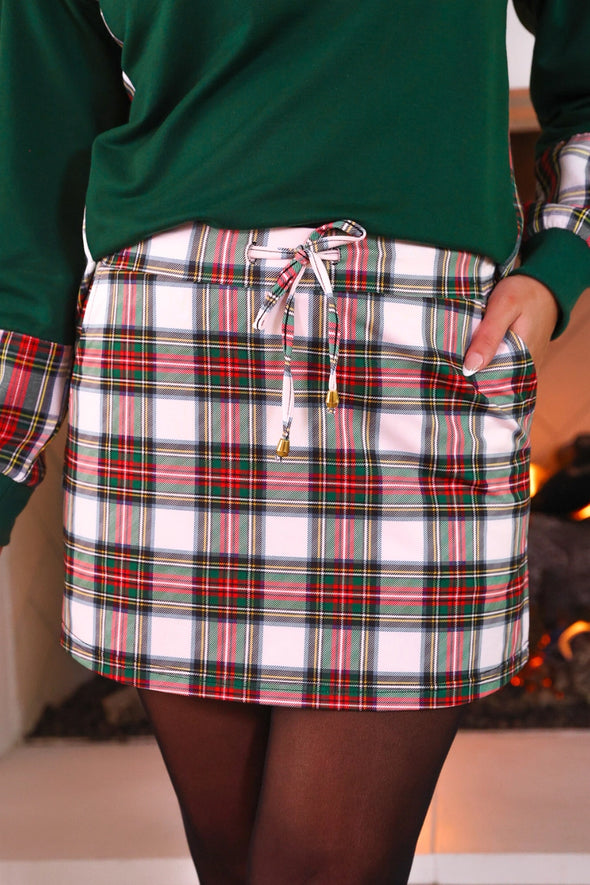 Christmas Plaid Skort in 2 Colors (S-XL)