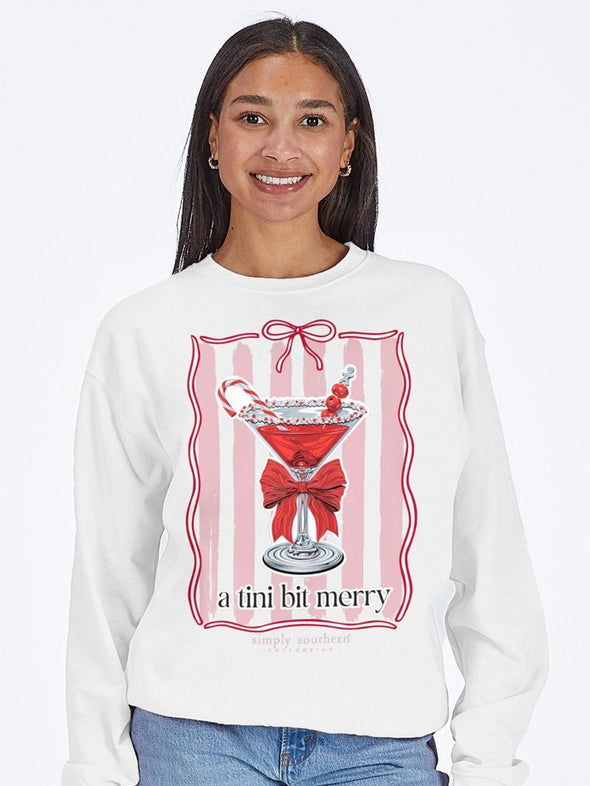 A Tini Bit Merry White Sweatshirt (S-XXL)