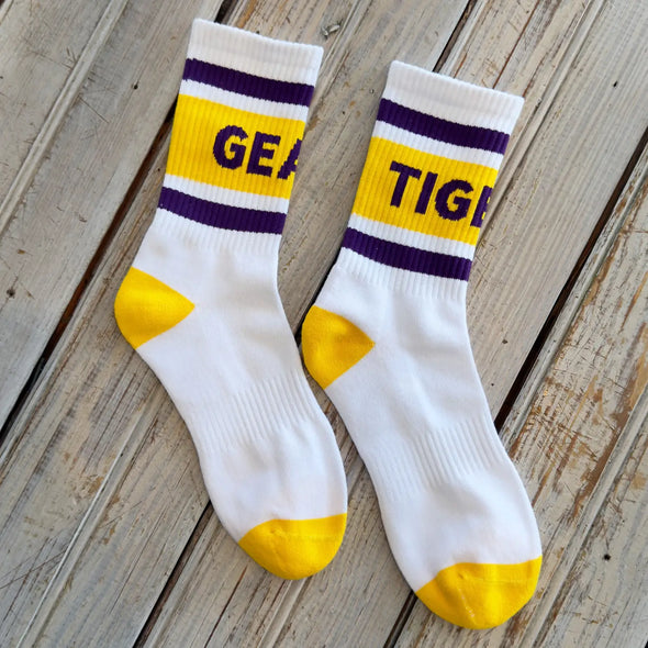 Women's Geaux Tigers Varsity Socks