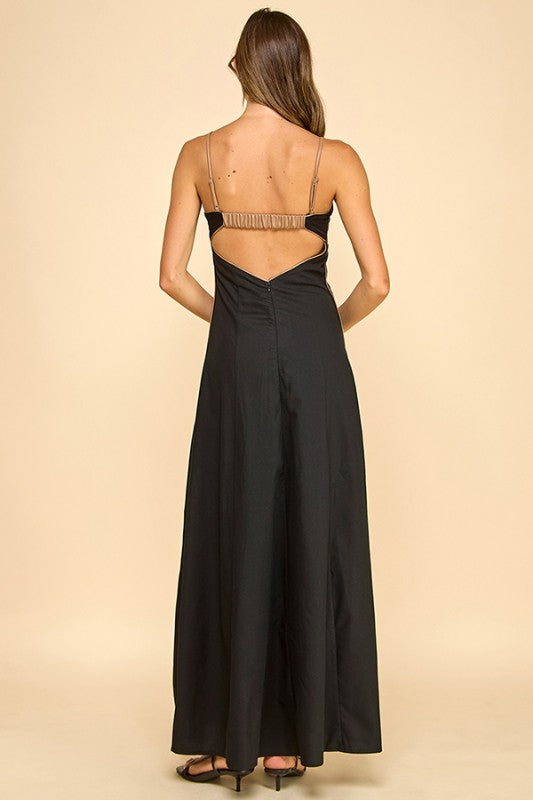 Maxi Dress With Fitted Bodice