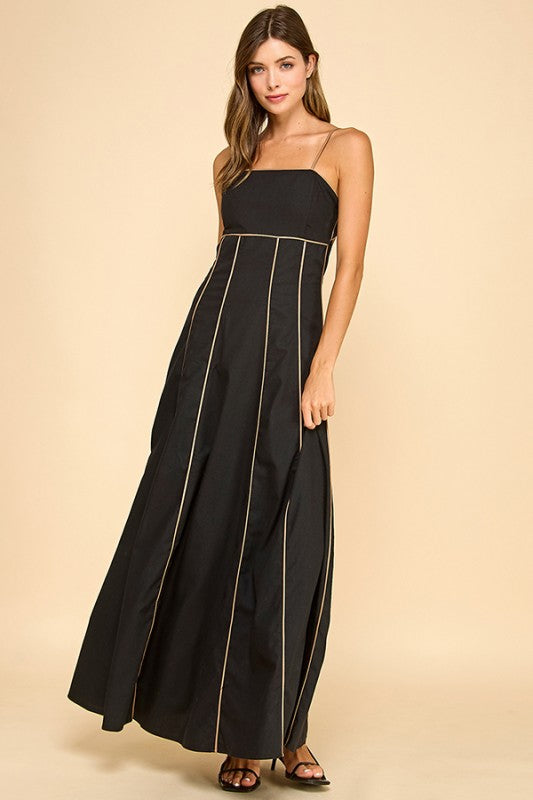 Maxi Dress With Fitted Bodice