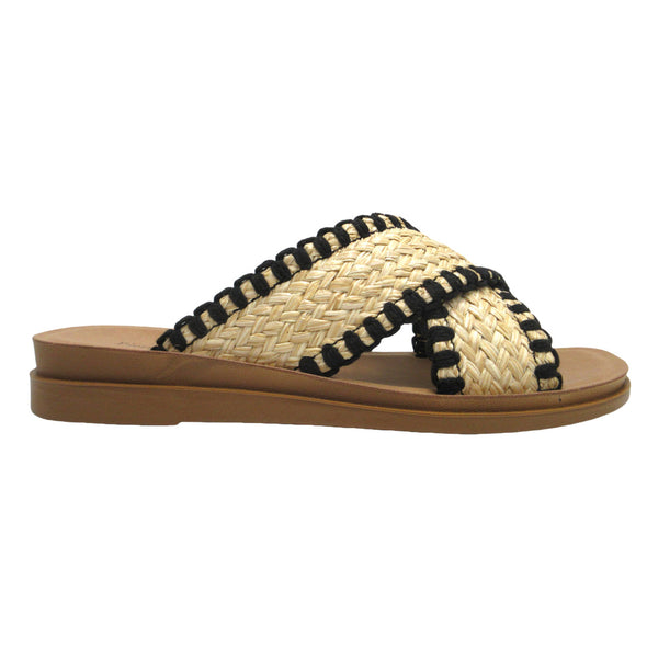 Caliso Sandals In Fuchsia, Natural Or Emerald