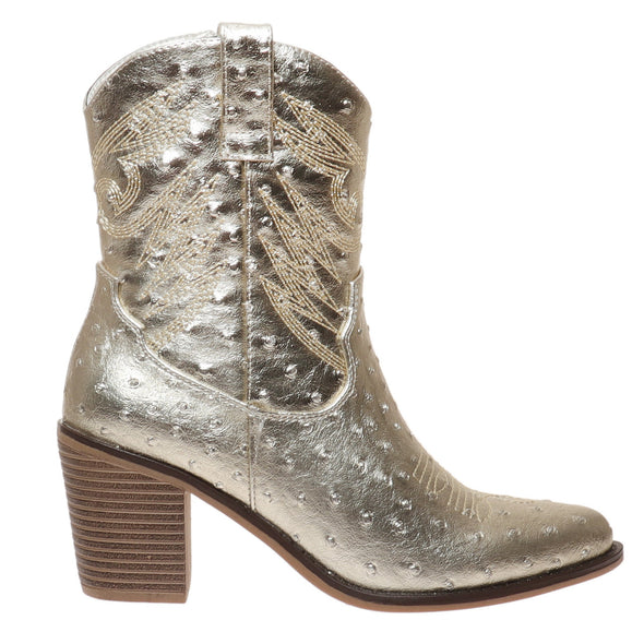 Kacee Gold Metallic  Boots