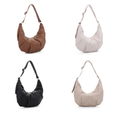 Miley Crescent Bag in Brown, Beige, Taupe or Black
