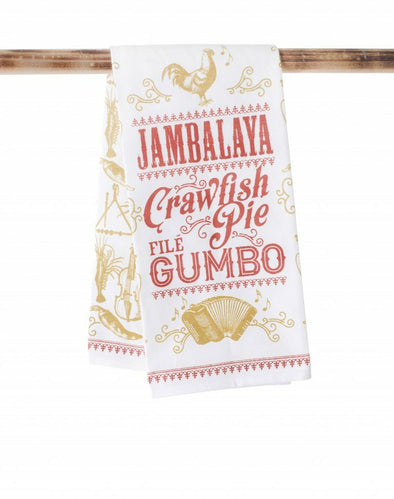 Jambalaya Crawfish Pie Kitchen Towel