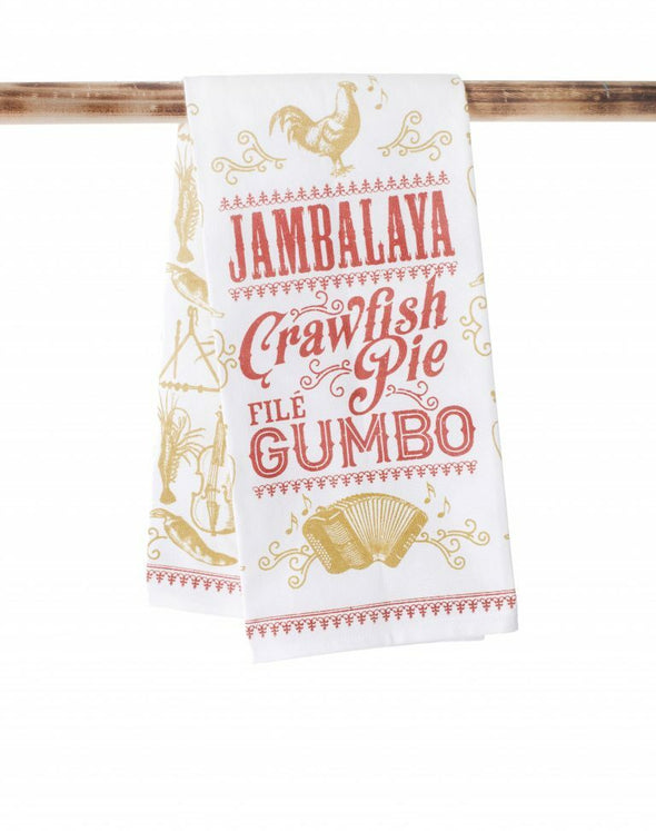 Jambalaya Crawfish Pie Kitchen Towel