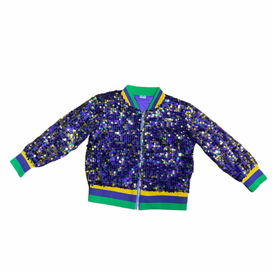 Mardi Gras Sparkle Kid Sequin Jacket