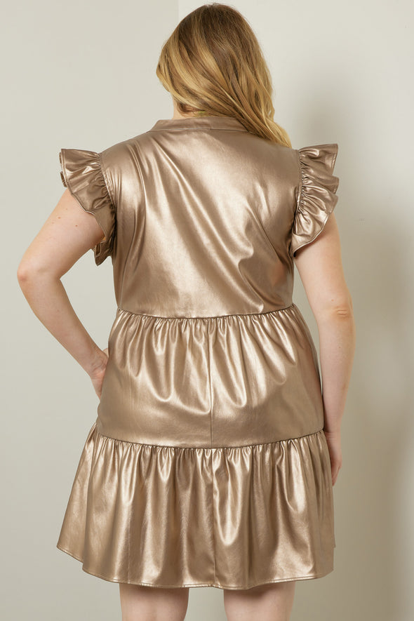 Jessica Dress Metallic (Curvy)
