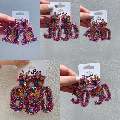 Beaded Birthday Earrings