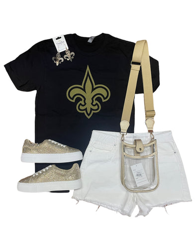 Fleur de Lis Black Unisex Tee (S-XXL)