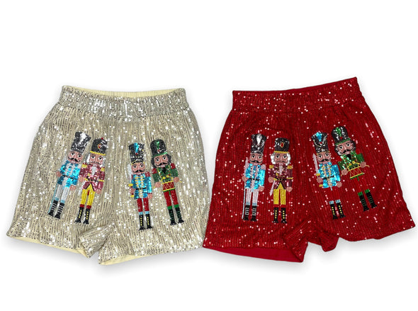 Sequin Nutcracker Shorts (S-XXL)