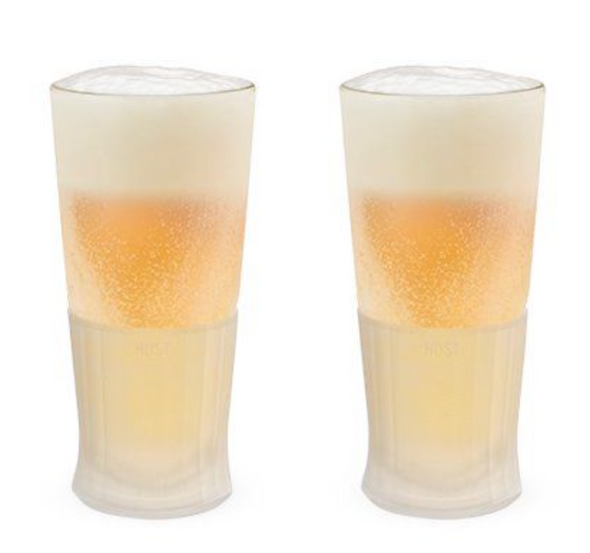 Glass Freeze Beer Glass (set of two)
