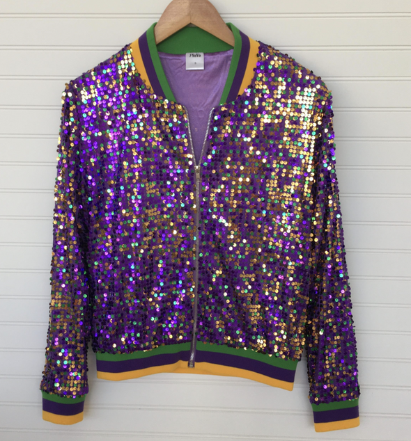 Mardi Gras Sparkle Sequin Jacket
