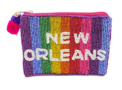 New Orleans Beaded Coin Purse