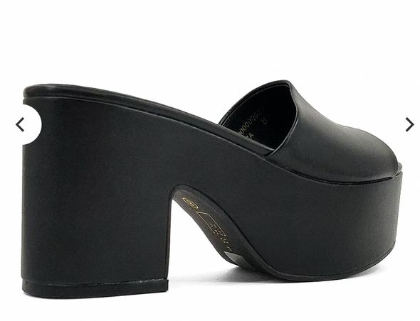 Giza Platform Faux Leather Heel