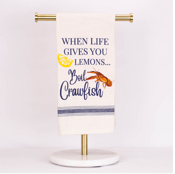 When Life Gives You Lemons Boil Crawfish Hand Towel