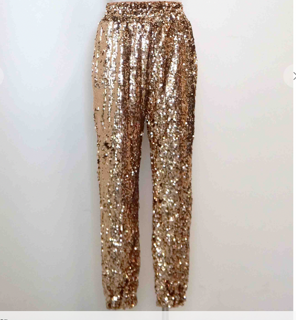 Holiday Sequin Joggers