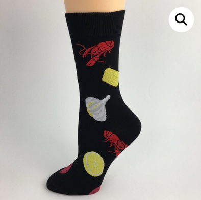 Black Crawfish Boil Socks