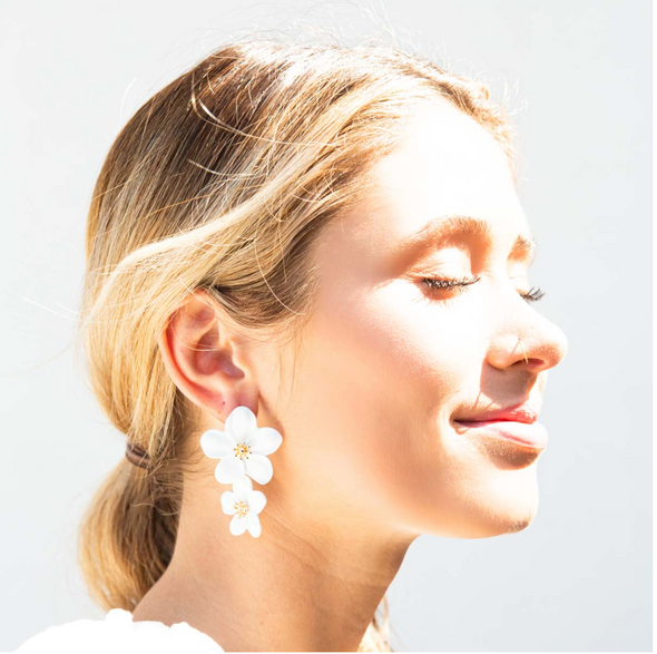 Hibiscus Drop Earrings