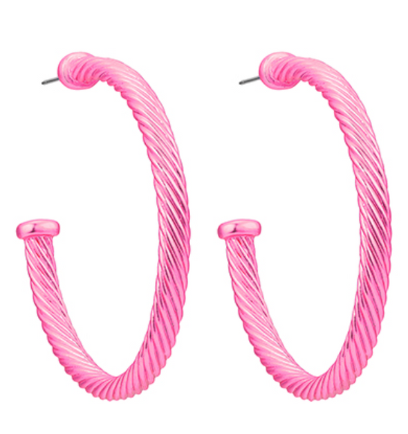 Matte Cable Hoops