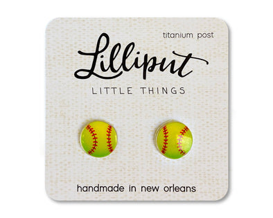 Softball Post Earrings