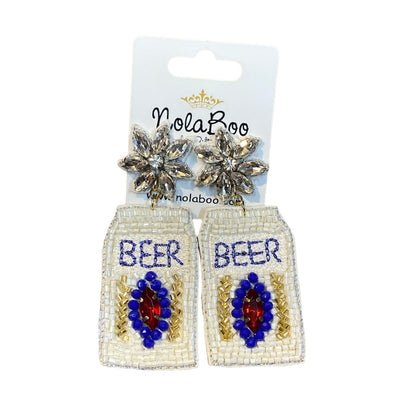 Beer 2.0 Beaded Earrings